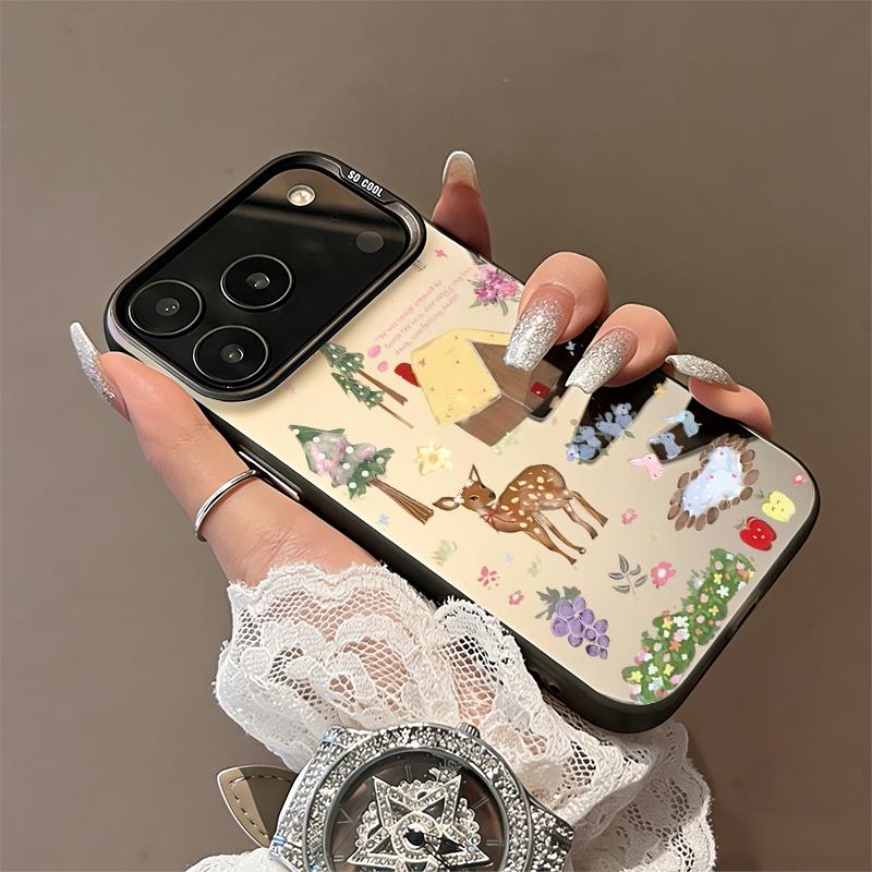 春天小鹿适用苹果16手机保护壳iphone15promax保护套17/14/13/12/11华为nova14oppo新款vivox300小米一加ace6