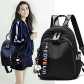 时尚 潮牌韩版 牛津布双肩包女新款 百搭书包旅行通勤背包女士小包