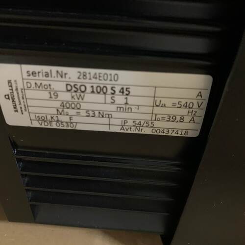 议价DSO100S45 伺服电机 19KW Baumuller品牌工控配件维修