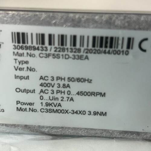 议价C3F5S1D-33EA 科比变频器 工控自动化工业配件维修