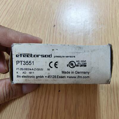 议价PT3551 IFM易福门压力传感器 0-250bar 4-20mA输维修
