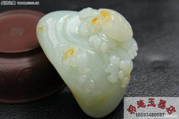 和田玉黄皮籽料把件 富贵缠身 富贵如意 大富大贵