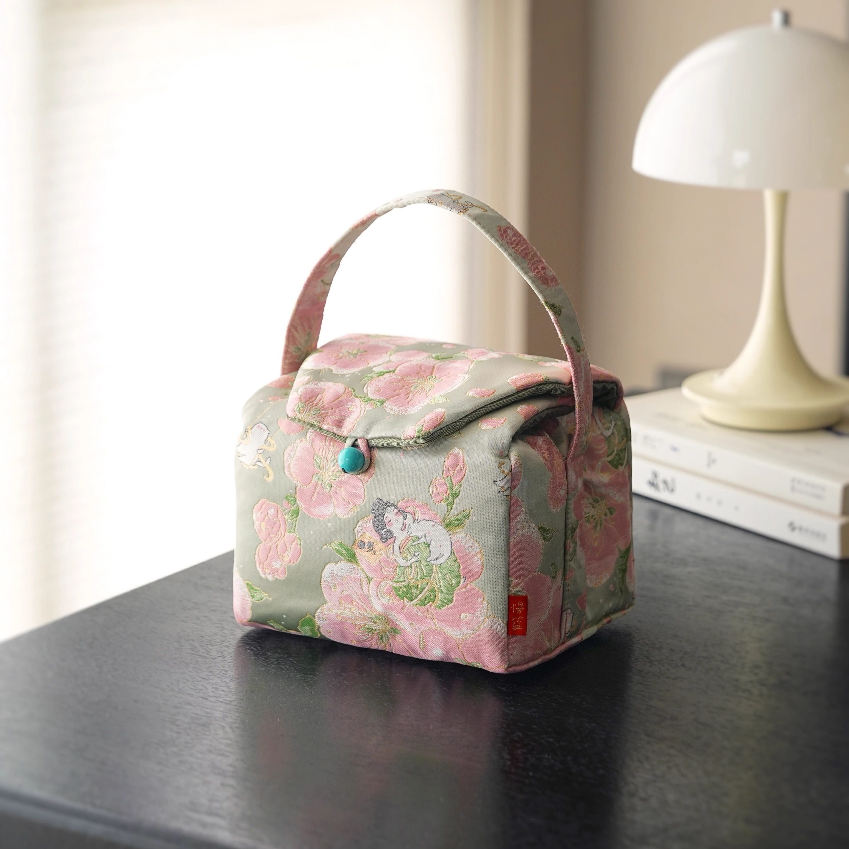 慢篮桃花仙子茶具收纳包茶具户外旅行露营便携式一壶二杯套装袋,餐饮具,茶包袋,淘宝优惠券,粉丝福利购,淘宝优惠卷