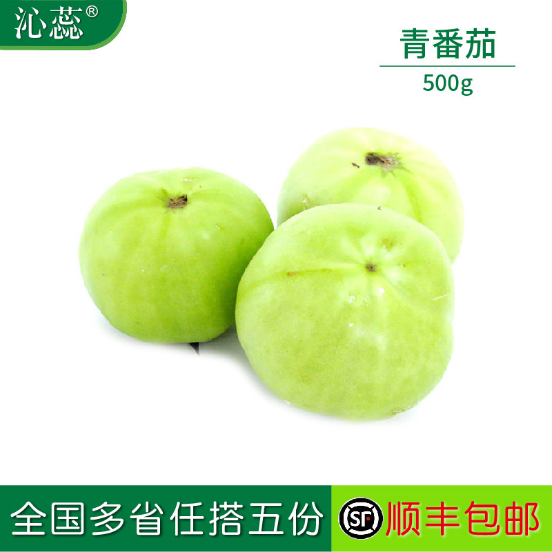 【沁蕊】新鲜蕃茄 青西红柿 青番茄 500g