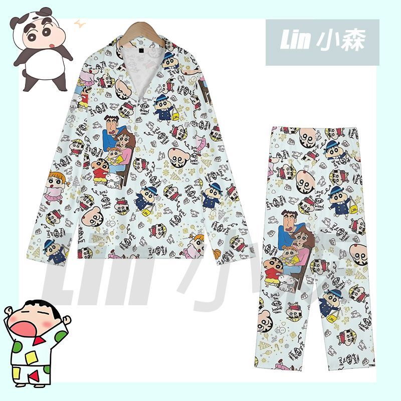蜡笔小新动漫睡衣夏季ins