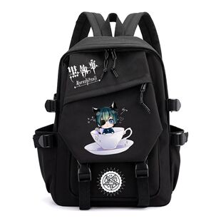 黑执事周边包包动漫塞巴斯蒂安夏尔学生书包拉链通勤双肩包背包