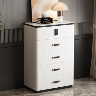 五斗柜卧室简约现代实木客厅靠墙带锁储物轻奢高级感大容量收纳柜
