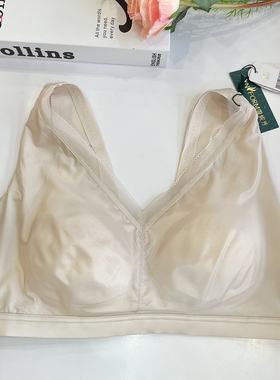 雪妮芳文胸312401光面杯无钢圈舒适透气无痕养护围大码内衣312402