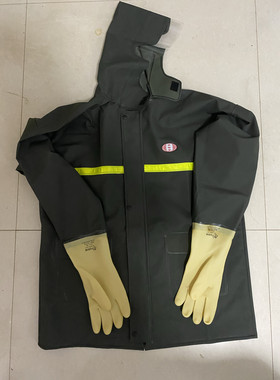 新款小码农用橡胶手套雨衣单上衣橡胶手套渔民专用雨衣防水服防雨