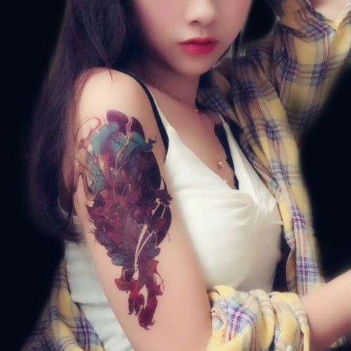 龙霸气男防水纹身贴素材模板 龙霸气男防水纹身贴图片下载 小麦优选