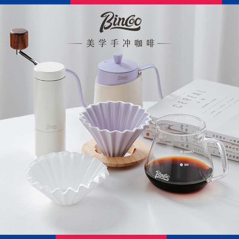 Bincoo手冲咖啡壶套装手冲神器咖啡滤纸磨豆机器具套装陶瓷滤杯