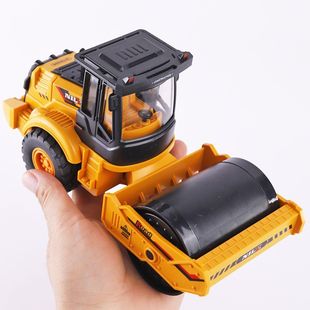 大号工程车男孩宝宝手推压平机儿童修路车压路机玩具车惯性耐摔