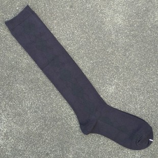 销售女36 棉质暗纹菱形格图案及膝中筒袜子 40码