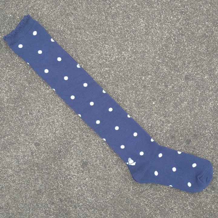 微瑕处理女35-38码棉质精美过膝长筒袜子