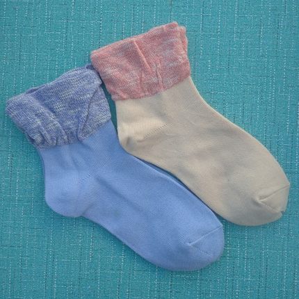 销售女31-34码35－38码棉质宽口短筒袜子