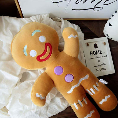 Gingerbread Man Plush Toy Baby Appease Doll Biscuits Man Pil