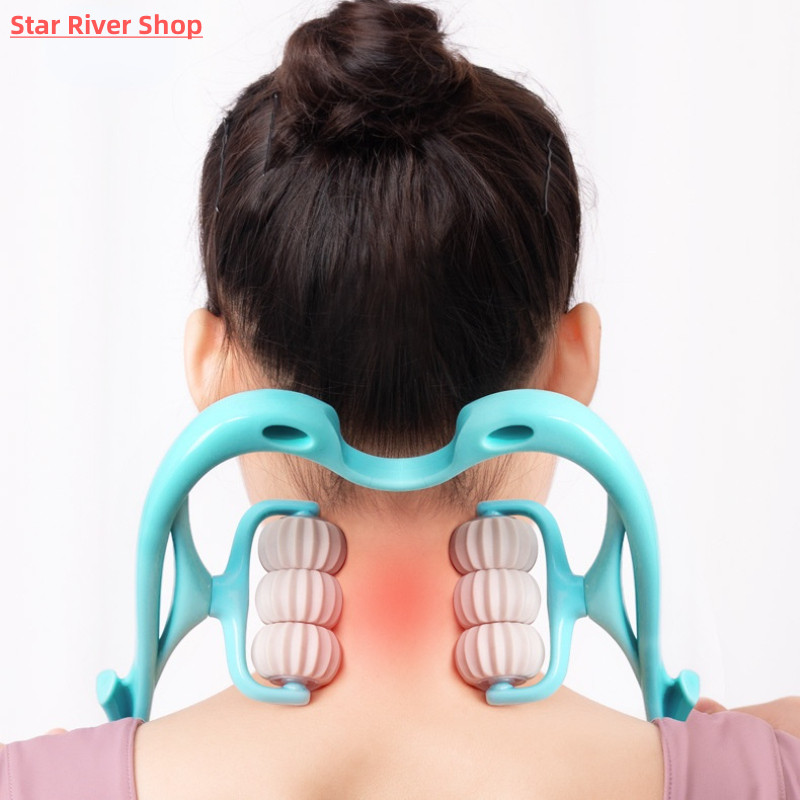 Neck Massager Therapy Neck and Shoulder Dual Trigger Point R 个人护理/保健/按摩器材 颈椎按摩器/枕 原图主图