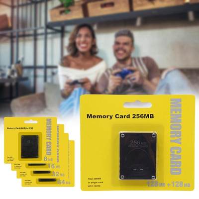 8/16/32/64/128/256MB Memory Card For Sony Playstation 2 PS2