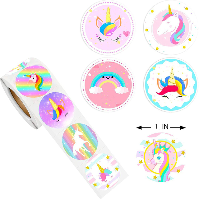 50-500PCS Cute Unicorn Reward Stickers Children Girl Gift Sc