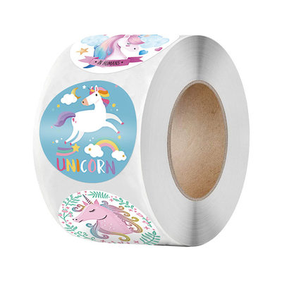 100-500pcs Reward Sticker for Kids Unicorn Animal Cute Patte