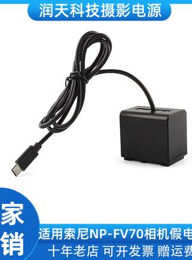 适用索尼HXR-NX30C HXR-NX70C HDR-TG3E FDR-AX100E假电池NP-FV70