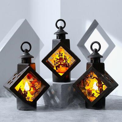 万圣节菱形新款蜡烛灯 Electronic candle light ornament