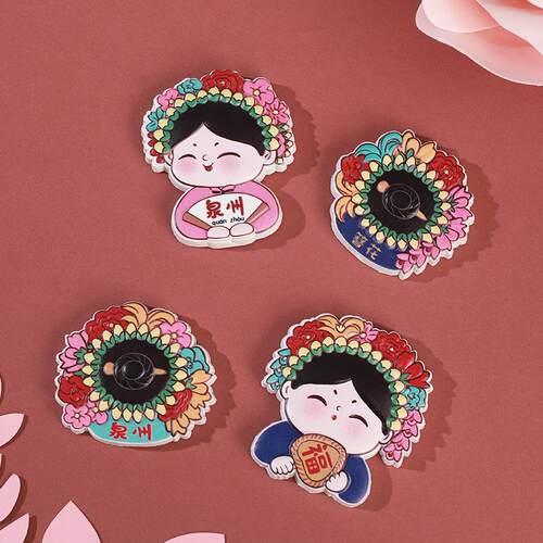 Tang Xiaoyuan Hairpin Flower Female Resin Refrigerator Stick