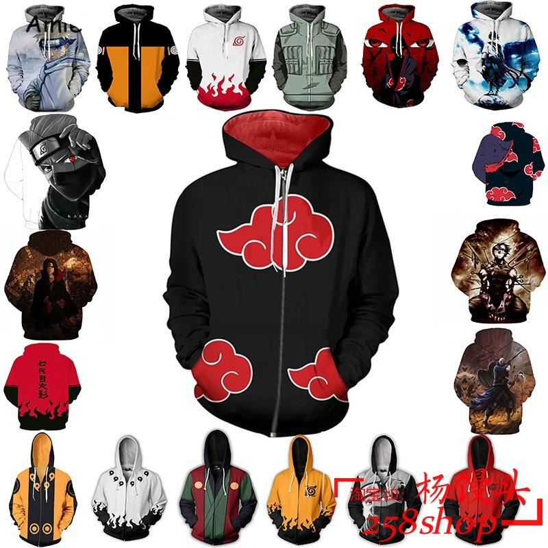 Anime Naruto Cosplay Costumes Sweater Hoodie for Women Men