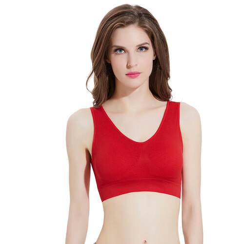 Large yoga exercise tank top without steel ring 双层运动内衣