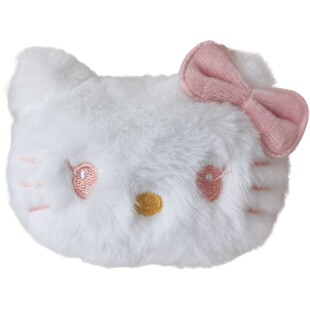 卡通kt猫毛绒配件猫咪玩偶胸针义乌配饰儿童包包服饰拖鞋围巾辅料