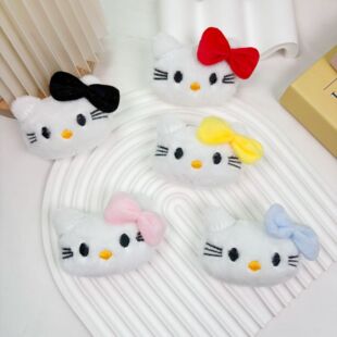 卡通毛绒kt猫猫配饰DIY玩偶猫咪胸针包包挂件衣服发夹辅料配件