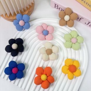 田园充棉花朵diy配饰胸针太阳花五瓣花配件饰品服饰鞋袜包包辅料