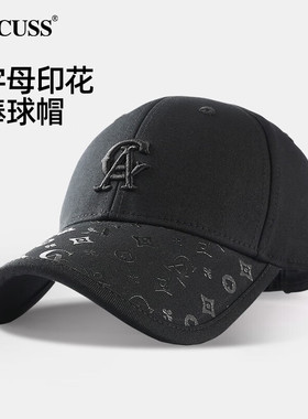 夏季新款棒球帽韩版潮流硬顶鸭舌帽时尚刺绣纯棉帽子户外遮阳帽