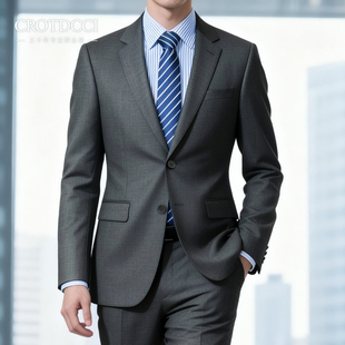 男士西装套装职业装通勤面试商务西服职场正装马甲上衣西裤两件套