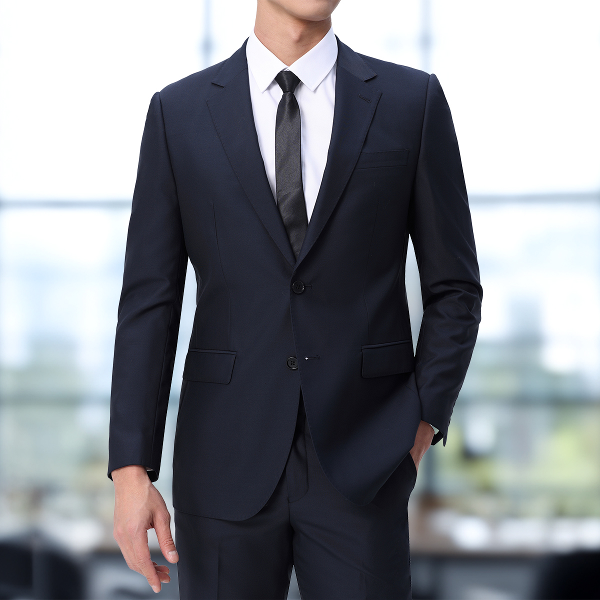 男士时尚羊毛商务正装西服套装