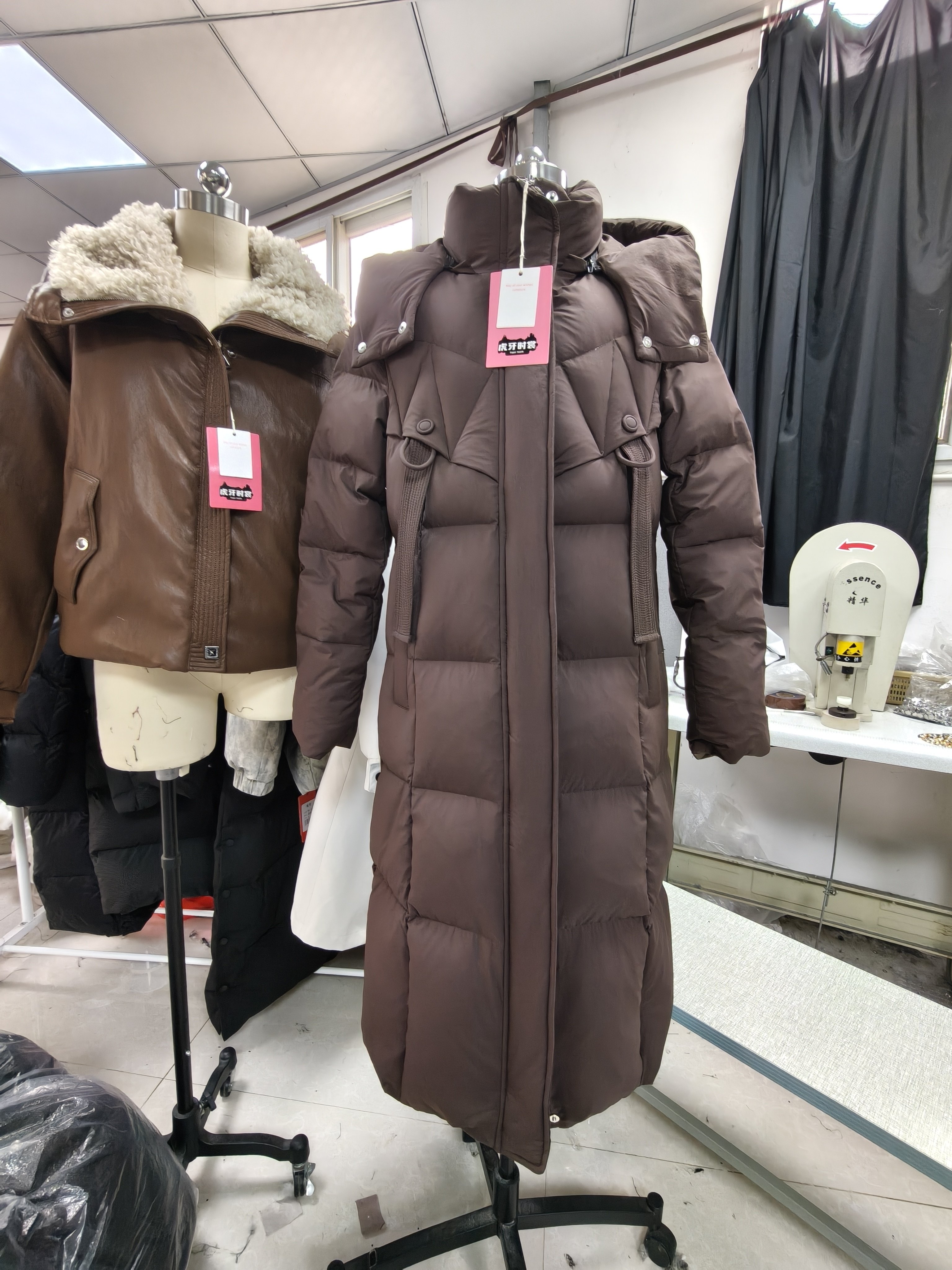 九成品羽绒服壳子530杜帮三防面料