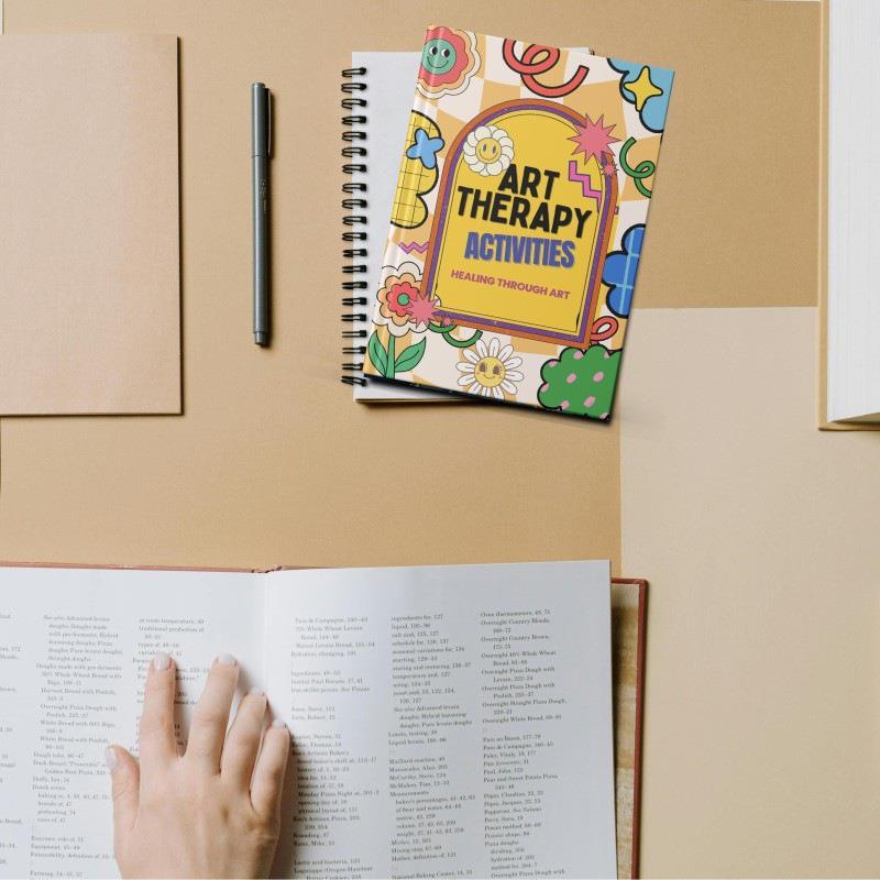 跨境现货Mental Health Art Therapy Workbook心理健康工作簿