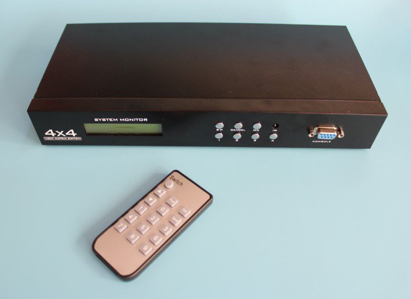 全新迈拓MT-HD414 HDMI矩阵高清视频数字4进4出切换器4X4不支持4K