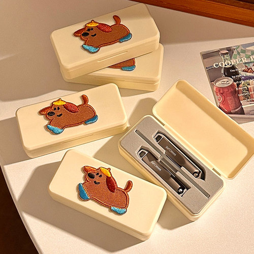 可爱小狗指甲剪套装家用便携磨甲修甲美甲工具指甲钳斜口脚指甲刀