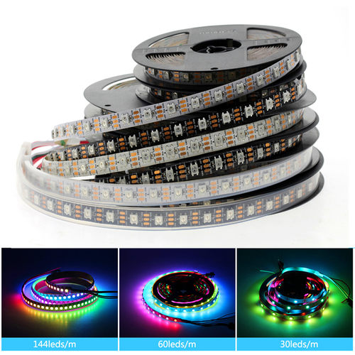 WS2812B灯带5V树莓派stm32单片机arduino编程led跑马灯条创客diy