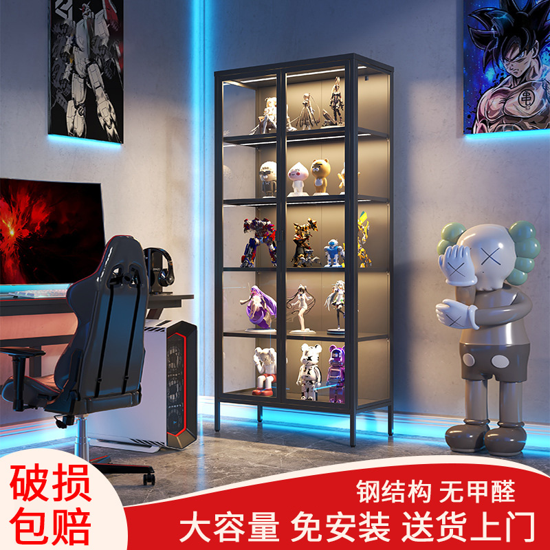 带灯玻璃手办柜家用展示柜陈列柜