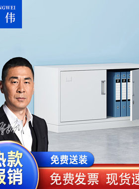 中伟钢制铁皮柜单节资料柜文件柜办公柜子分体五节柜组合单节矮柜