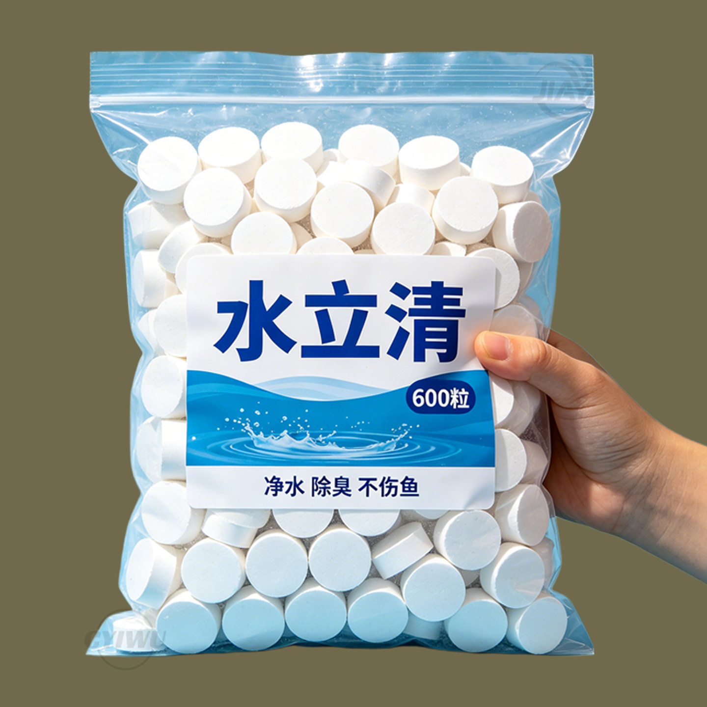 水立清鱼缸净水片去绿水黄水