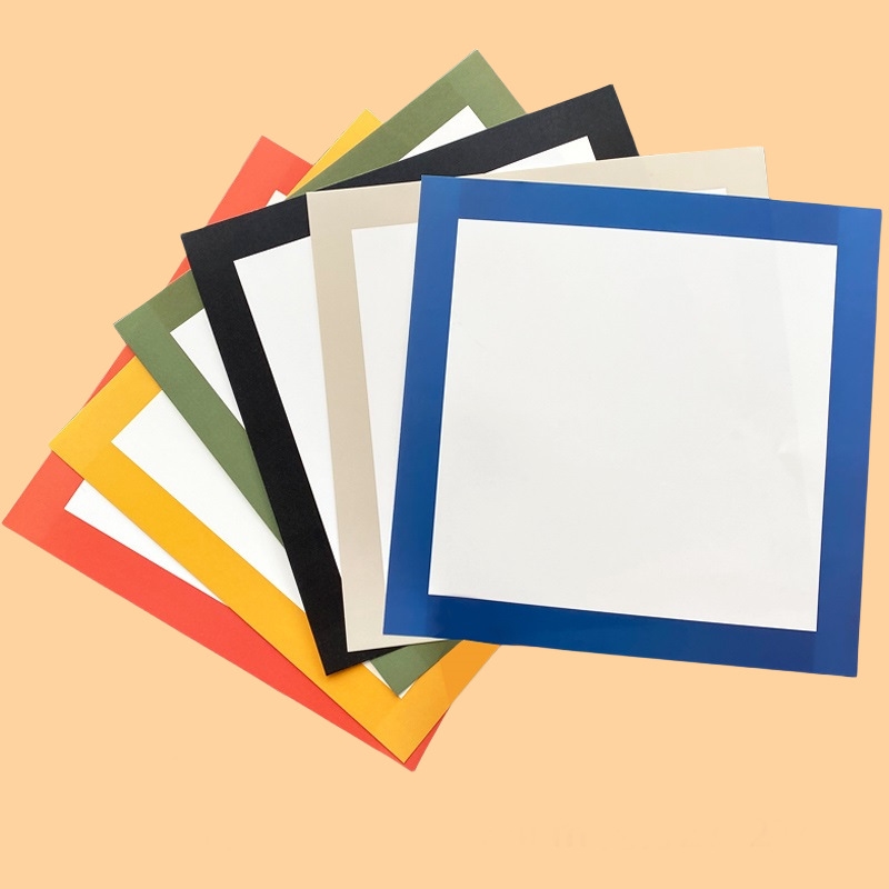画框专用卡纸外方内圆彩色边框纸儿童美术绘画纸边框镜片纸手工硬