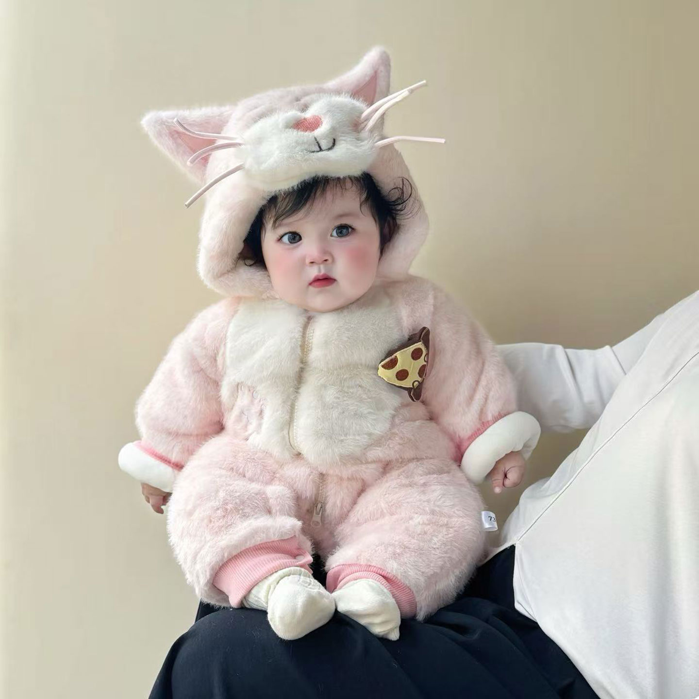 婴儿衣服冬装连体衣加绒加厚