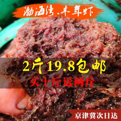 包邮盐滩卤虫净重2斤冰冻丰年虾