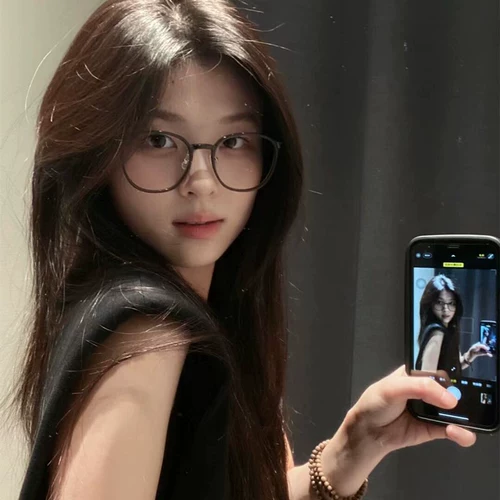 Camellia Glasses Su Yan Chao Narnever Иопа Женщины могут быть оснащены определенной степенью анти -легочного света Большого лица, тонкие артефактные глаза рамки глаза