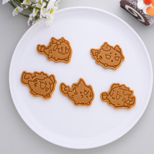 明日方舟龙泡泡卡通饼干模具令年黍夕曲奇翻糖diy立体家用烘焙模