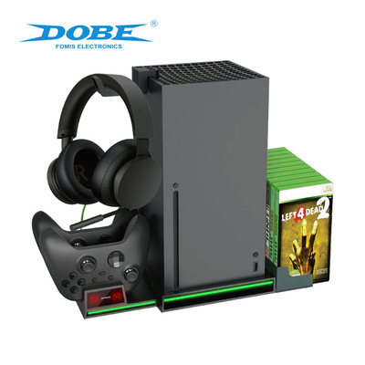 Xbox SeriesX主机充电底座XSX/ONE SX手柄座充+碟片收纳耳机挂架