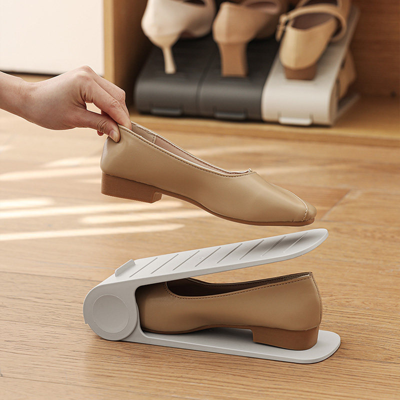 可调节省空间双层鞋架收纳神器鞋柜分层一体式隔板鞋子托架整理架,收纳整理,鞋子收纳架,淘宝优惠券,粉丝福利购,淘宝优惠卷